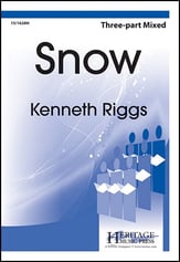 Snow Three-Part Mixed choral sheet music cover